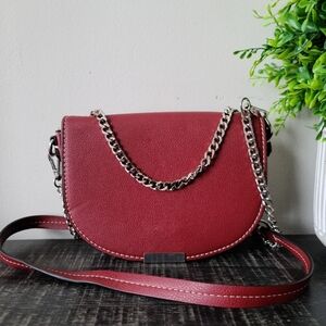 Zara Red Wine Crossbody Bag